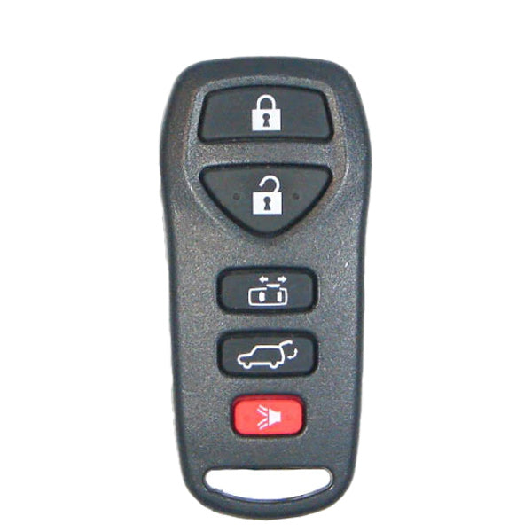 2004-2010 Nissan Quest / 5-Button Keyless Entry Remote / PN: 28268-5Z210 / KBRASTU51 (OEM Recase)