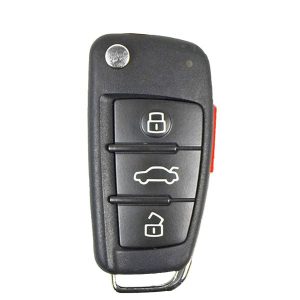 2006-2010 Audi / 4-Button Remote Flip Key / PN: 8E0-837-220-R / MYT4073A (OEM Recase)