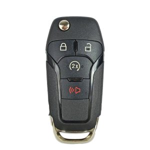 2015-2022 Ford F-Series Raptor Ranger / 4-Button Flip Key / PN: 164-R8134 / N5F-A08TDA (Chip 128 Bit) (OEM Recase)