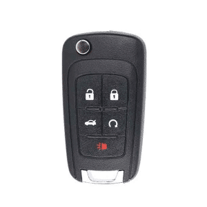 2010-2019 GM / 5-Button Flip Key / PEPS / PN: 13504199 / OHT01060512 / HU100 / PEPS (AFTERMARKET)