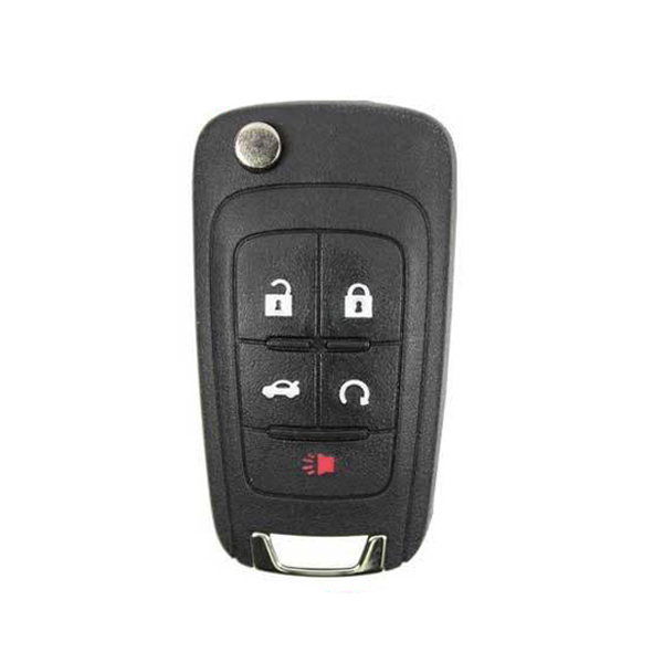 2010-2019 GM / 5-Button Reusable Flip Key / PN: 13500319 / OHT01060512 / HU100 / PEPS (AFTERMARKET)