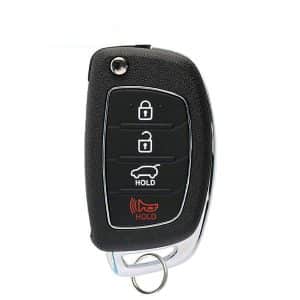 2013-2016 Hyundai Santa Fe / 4-Button Flip Key Remote / PN: 95430-4Z101 / TQ8-RKE-3F04 (AFTERMARKET)