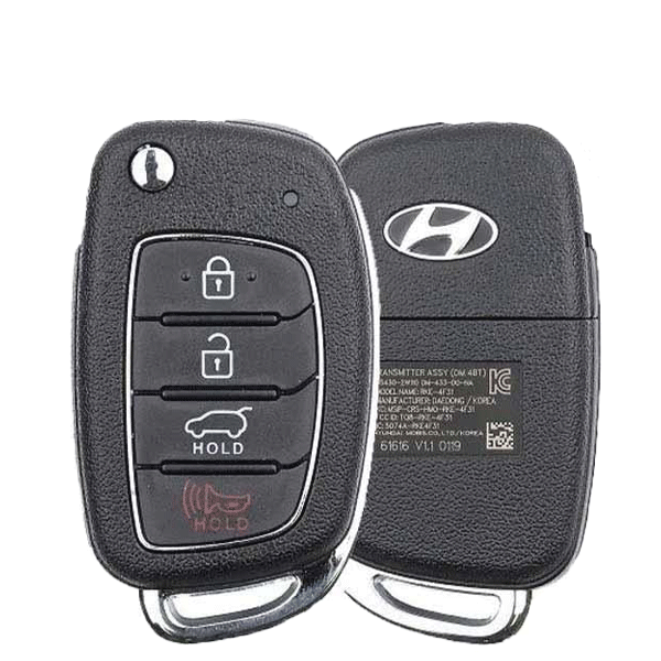 2018-2019 Hyundai Ioniq / 4-Button Flip Key / PN: 95430-G2010 / SY5AERGE04 (OEM)
