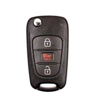 2010-2013 Kia Soul / 3-Button Flip Key / PN: 95430-2K340 / NY0SEKSAM11ATX (AM F/L) (AFTERMARKET)