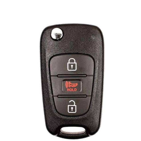 2010-2013 Kia Soul / 3-Button Flip Key / PN: 95430-2K340 / NY0SEKSAM11ATX (AM F/L) (AFTERMARKET)