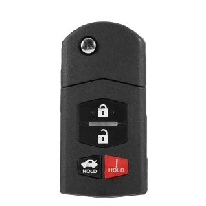 2006-2015 Mazda / 4-Button Flip Key / PN: BBM4-67-5RY / BGBX1T478SKE125-01 (OEM Recase)