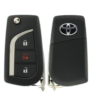 2020-2022 Toyota C-HR / 3-Button Remote Flip Key / PN: 89070-10082  / MOZB3F2F2L (OEM)