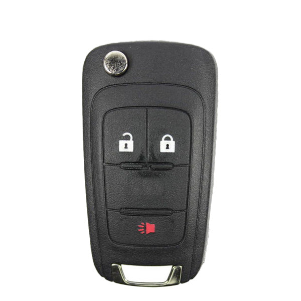 2010-2018 Chevrolet / 3-Button Flip Key / PN: 5913598 / OHT01060512 (OEM Recase)