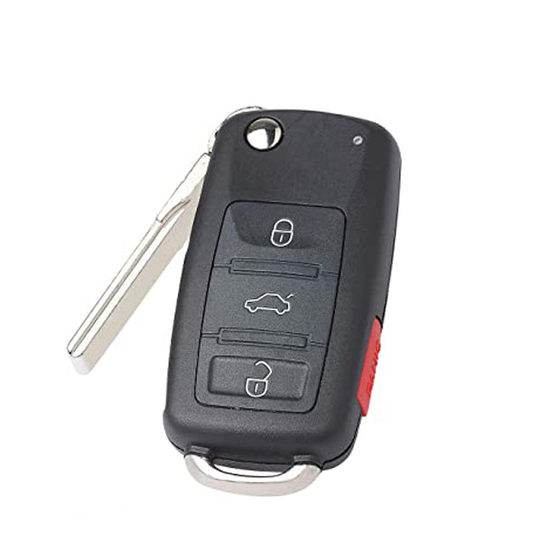 2012-2018 Volkswagen / 4-Button Flip Key / PN: 5KO837202AD / NBGFS93N / MQB / 314 MHz (AFTERMARKET)