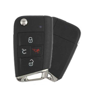 2015-2019 Volkswagen Golf GTI / 4-Button Flip Key / PN: 5G0 959 752 BE / NBGFS12P01 / HU66 / PROX / MQB / 315 MHz (AFTERMARKET)