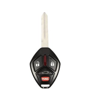 2006-2007 Mitsubishi Eclipse Galant / 4-Button Remote Head Key / PN: MN141381 / OUCG8D-620M-A (OEM Recase)