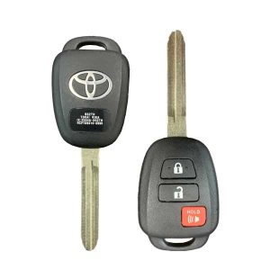 2015 Toyota Yaris / 3-Button Remote Head Key / PN: 2854A-B52TH (H CHIP) (CANADA) (OEM Refurb)