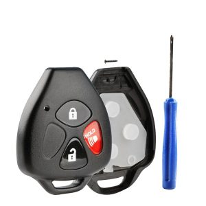 2005-2014 Toyota Pontiac Scion / 3-Button Remote Head Key SHELL Replacement Kit / TR47 / HYQ12BBY, GQ4-29T, MOZB41TG (AFTERMARKET)