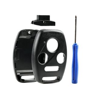 2003-2015 Honda / 4-Button Remote Head Key SHELL Replacement Kit / HO01 / KR55WK49308, MLBHLIK-1T, N5F-A05TAA (AFTERMARKET)