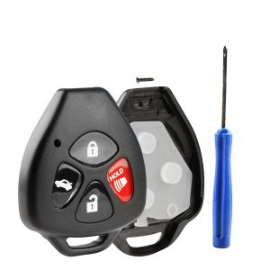 2005-2019 Toyota Subaru Scion / 4-Button Remote Head Key SHELL Replacement Kit / TR47 / HYQ12BBY, GQ4-29T, MOZB41TG (AFTERMARKET)