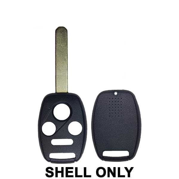 2005-2013 Honda / 4-Button Remote Head Key SHELL / HO01 / OUCG8D-380H-A, MLBHLIK-1T, KR55WK49308, N5F-S0084A (AFTERMARKET)