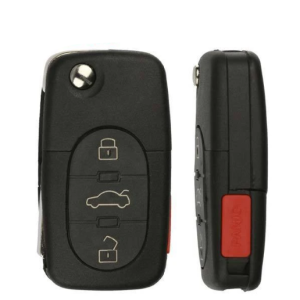 1997-2005 Audi / 4-Button Flip Key / PN: 4D0837231E / MYT8Z0837231 / 315 MHz (AFTERMARKET)