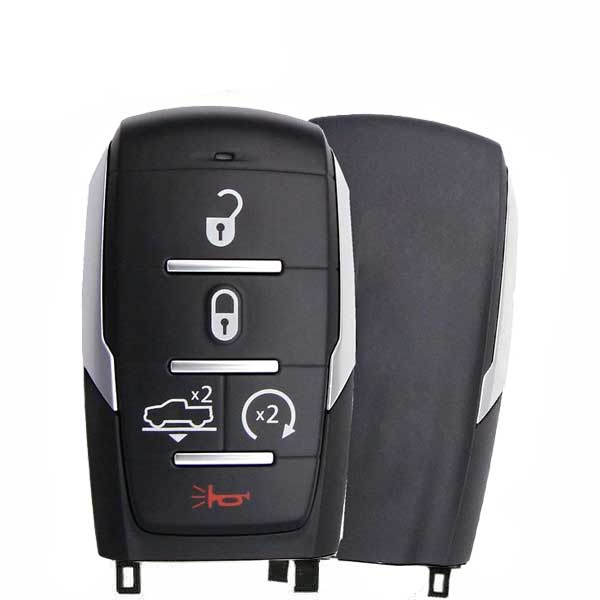 2019-2023 Ram 1500 Pickup / 5-Button Smart Key / PN: 68291690AE / OHT-4882056 / w/ Air Suspension / Silver Stripe (AFTERMARKET)