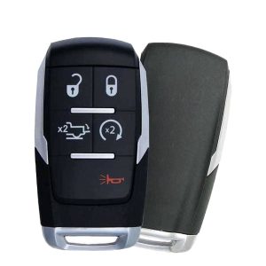 2019-2021 Dodge Ram Pickup HD 2500-5500 / 5-Button Smart Key / PN: 68374994AB 68538050AA 68475385AA / GQ4-76T (OEM Recase)