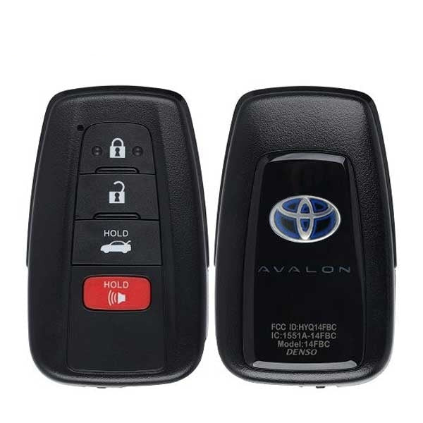 2020-2022 Toyota Avalon Hybrid / 4-Button Smart Key / PN: 8990H-07080 / HYQ14FBC-0351 (Blue Hybrid Logo) (OEM)