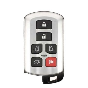 2011-2018 Toyota Sienna / 6-Button Smart Key / PN: 89904 08010 / HYQ14ADR (OEM Recase)