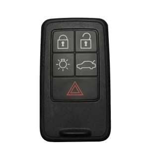 2008-2018 Volvo S60 V60 XC60 XC70 / 5-Button Smart Key / PN: 30659637 / KR55WK49264 (OEM Recase)