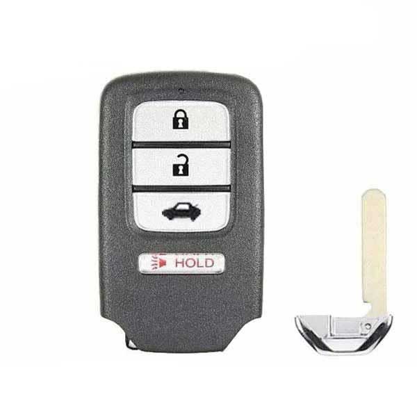 2013-2022 Honda / 4-Button Smart Key SHELL for KR5V1X, KR5V44, KR5T44 (AFTERMARKET)