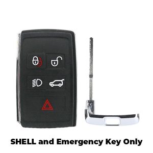 2010-2020 Jaguar/ Land Rover / 5-Button Smart Key SHELL for BKOBJTF10A (AFTERMARKET)
