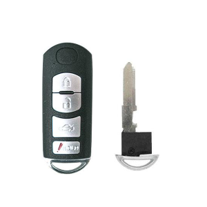 2010-2019 Mazda / 4-Button Smart Key SHELL / WAZSKE13D01 WAZSKE13D02 (AFTERMARKET)