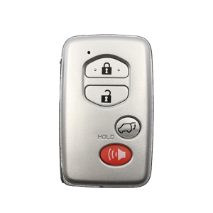 2005-2014 Toyota / Lexus - 4-Button Smart Key SHELL - HYQ14AAB / HYQ14ACX - Silver Case (AFTERMARKET)