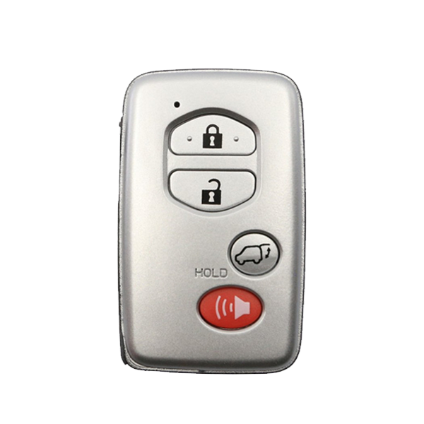 2005-2014 Toyota / Lexus - 4-Button Smart Key SHELL - HYQ14AAB / HYQ14ACX - Silver Case (AFTERMARKET)